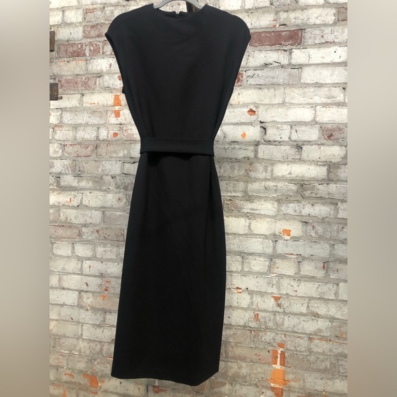 Calvin Klein Women's Black Ponte Formal Fitted Dress, Size 6 - Picture 2 of 12